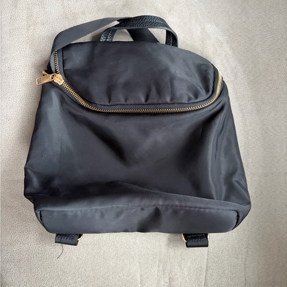 a new day Handbags - Black Nylon mini Backpack with Gold Zipper A NEW DAY